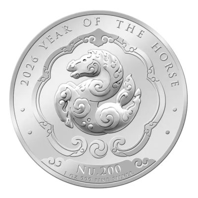 2026 (New) Kingdom of Bhutan Lunar Year of the Horse Silver 1 oz Coin