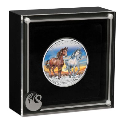 2025 (New) Australia Brumby Silver 1 oz Color Proof Coin