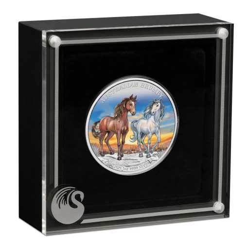 2025 (New) Australia Brumby Silver 1 oz Color Proof Coin