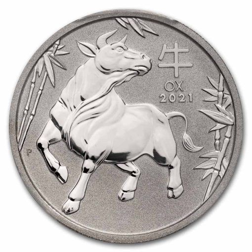 2021 (New) Australian Year of the Ox Lunar Platinum 1 oz Coin PCGS MS70 (First Day of Issue) - Image 2
