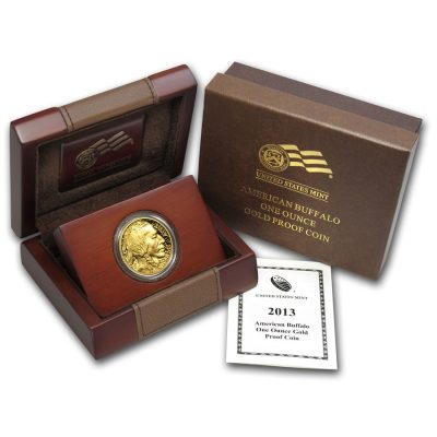 2013年 (新品) アメリカ「バッファロー」純金 1オンス プルーフ 金貨