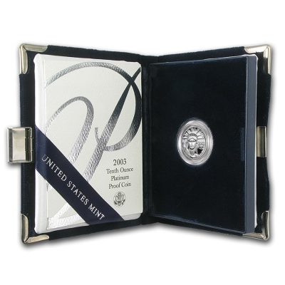 2003 (New) American Eagle Platinum 1/10 oz Proof Coin