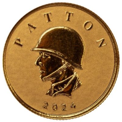 2024 (New) Liberia The Commander's Series Patton Gold 1/10 oz Coin