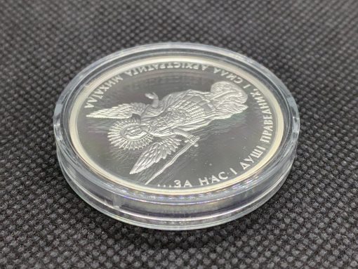 2017年 (新品) ウクライナ「大天使 ミカエル」純銀 1オンス プルーフ 銀貨 保証書付 #9549 - 画像 (4)