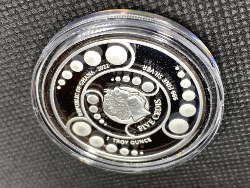 2022 (New) Ghana Alien Pure Silver 1 oz Proof Coin #6220 - Image 5