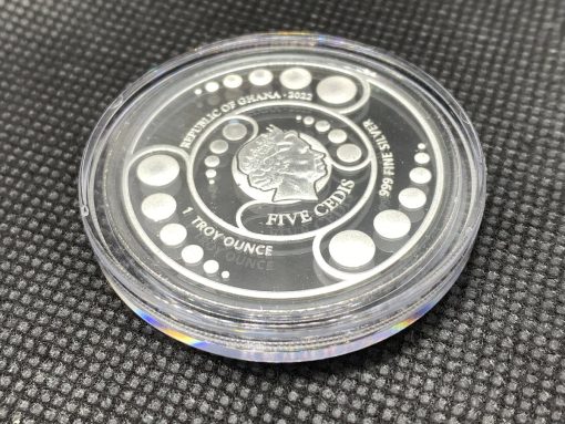 2022 (New) Ghana Alien Pure Silver 1 oz Proof Coin #6220 - Image 7