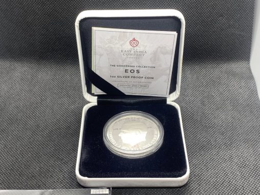 2023年 (新品) セントヘレナ「女神イオスと馬」純銀 1オンス プルーフ 銀貨 #10997 - 画像 (2)