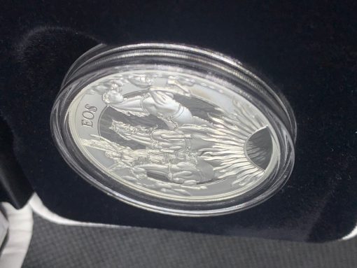 2023年 (新品) セントヘレナ「女神イオスと馬」純銀 1オンス プルーフ 銀貨 #10997 - 画像 (4)