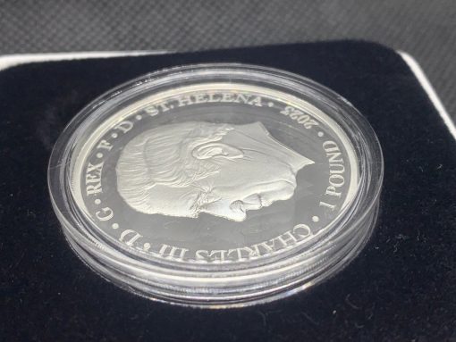 2023年 (新品) セントヘレナ「女神イオスと馬」純銀 1オンス プルーフ 銀貨 #10997 - 画像 (7)
