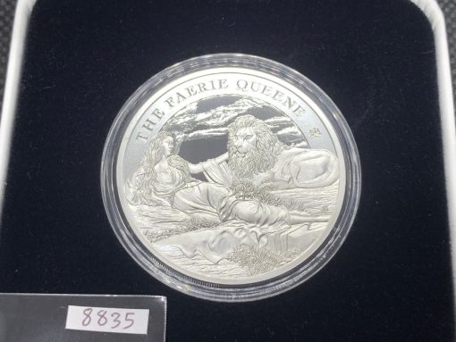 2023 (New) St. Helena Faerie Queene Series Una And The Lion Silver 1 oz Proof Coin #8835 - Image 2