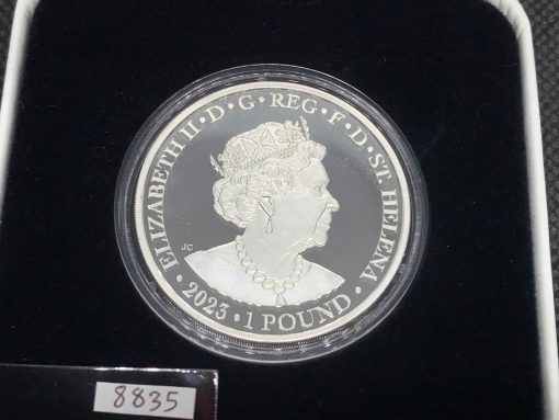 2023 (New) St. Helena Faerie Queene Series Una And The Lion Silver 1 oz Proof Coin #8835 - Image 3