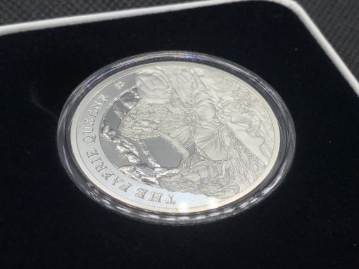 2023 (New) St. Helena Faerie Queene Series Una And The Lion Silver 1 oz Proof Coin #8835 - Image 6