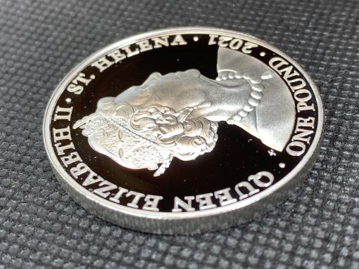 2021年 (新品) セントヘレナ「女王の美徳・真実」純銀 1オンス プルーフ 銀貨 #5503 - 画像 (8)