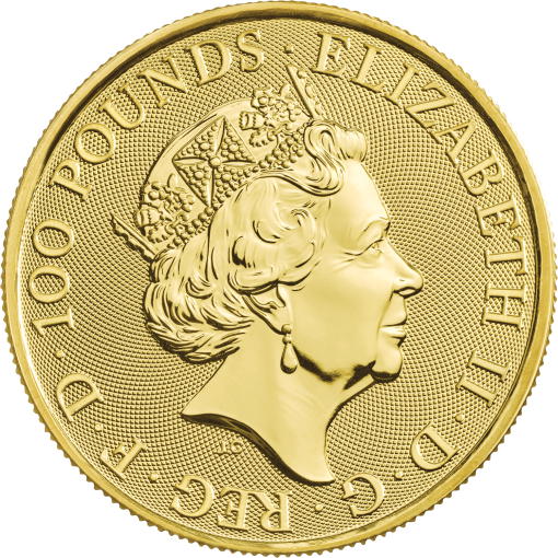 2020 (New) Great Britain Queen's Beast The White Lion Gold 1 oz Coin - Image 2