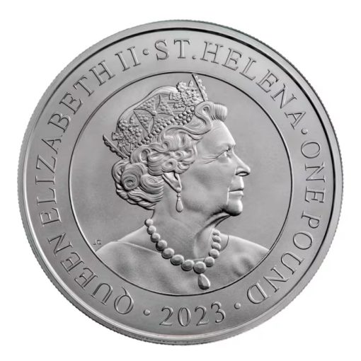 2023 (New) St Helena Modern Japanese Trade Dollar Silver 1 oz Coin (in Card) - Image 3