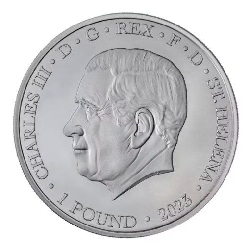 2023年 (新品) セントヘレナ「現代アメリカ・貿易ドル」純銀 1オンス 銀貨・カード付き - 画像 (4)