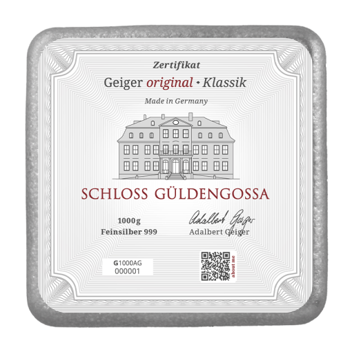 (New) Geiger Silver 1 Kilogram Cast Bar - Image 2