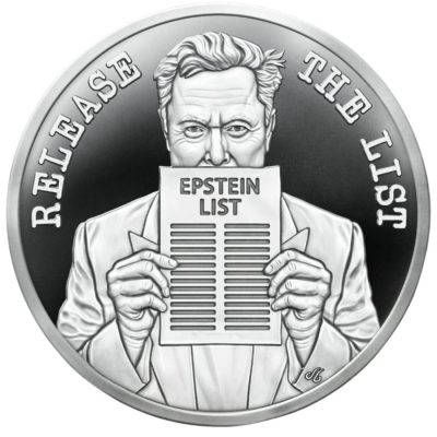 2025年 (新品) アメリカ「顧客リストを公開しろ」純銀 1オンス プルーフ メダル