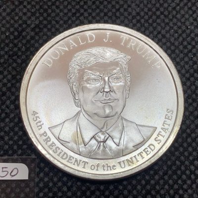(新品) アメリカ「ドナルド・J・トランプ大統領」純銀 1オンス メダル #7750