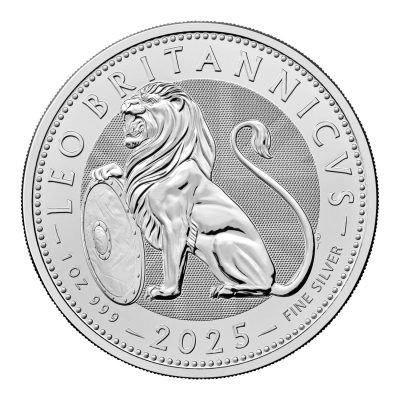 2025年 (新品) イギリス「英国のライオン」純銀 1オンス 銀貨