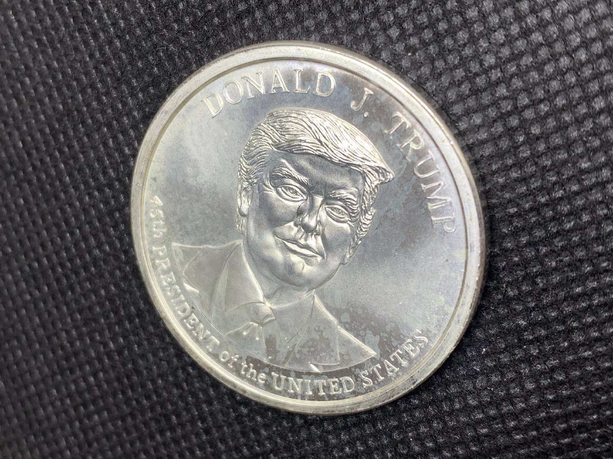(新品) アメリカ「ドナルド・J・トランプ大統領」純銀 1オンス メダル #7725 - 画像 (4)