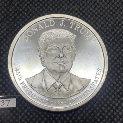 (新品) アメリカ「ドナルド・J・トランプ大統領」純銀 1オンス メダル #7737