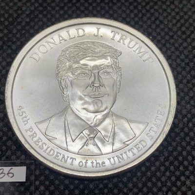 (新品) アメリカ「ドナルド・J・トランプ大統領」純銀 1オンス メダル #7736
