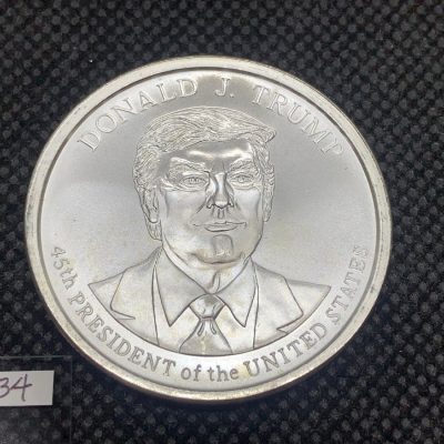 (新品) アメリカ「ドナルド・J・トランプ大統領」純銀 1オンス メダル #7634