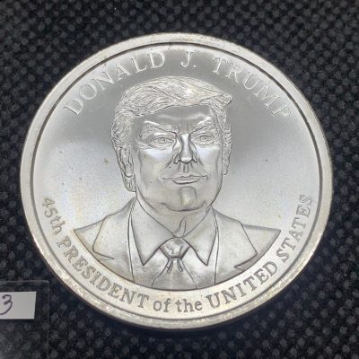 (新品) アメリカ「ドナルド・J・トランプ大統領」純銀 1オンス メダル #7633
