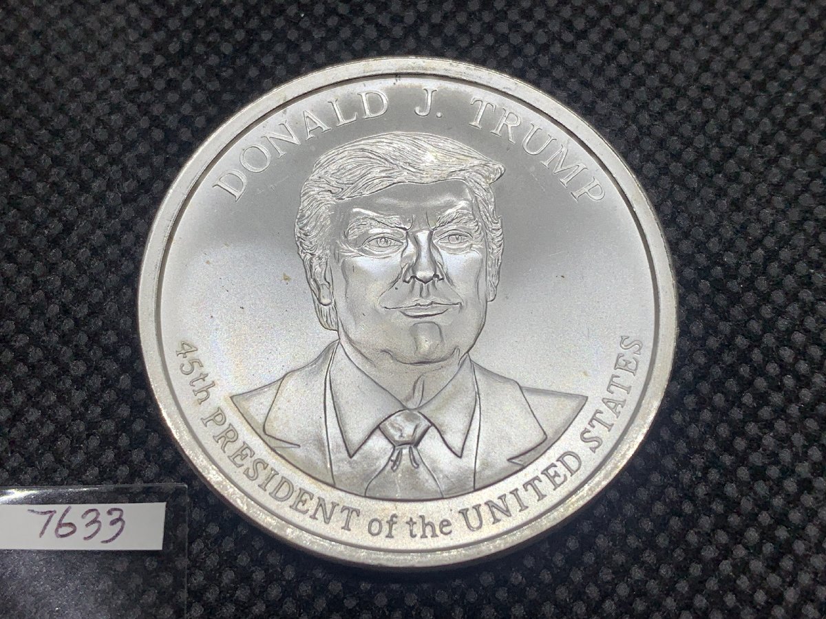 (新品) アメリカ「ドナルド・J・トランプ大統領」純銀 1オンス メダル #7633