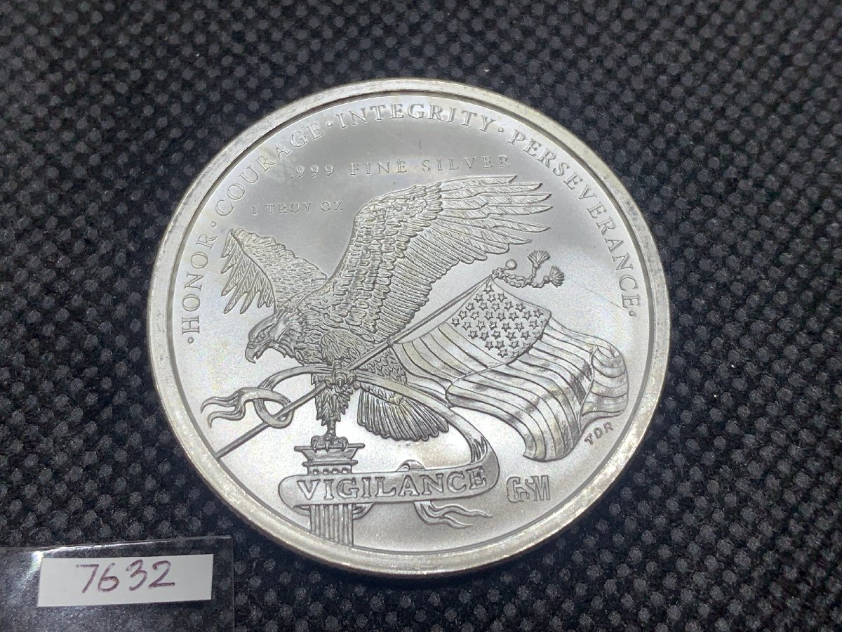 (新品) アメリカ「ドナルド・J・トランプ大統領」純銀 1オンス メダル #7632 - 画像 (2)