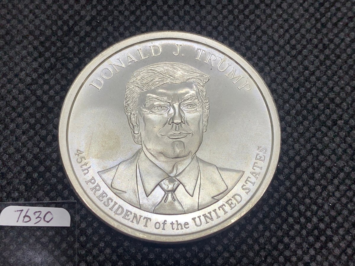 (新品) アメリカ「ドナルド・J・トランプ大統領」純銀 1オンス メダル #7630