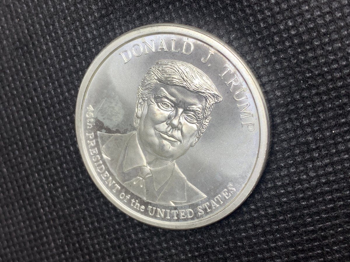 (新品) アメリカ「ドナルド・J・トランプ大統領」純銀 1オンス メダル #7630 - 画像 (3)