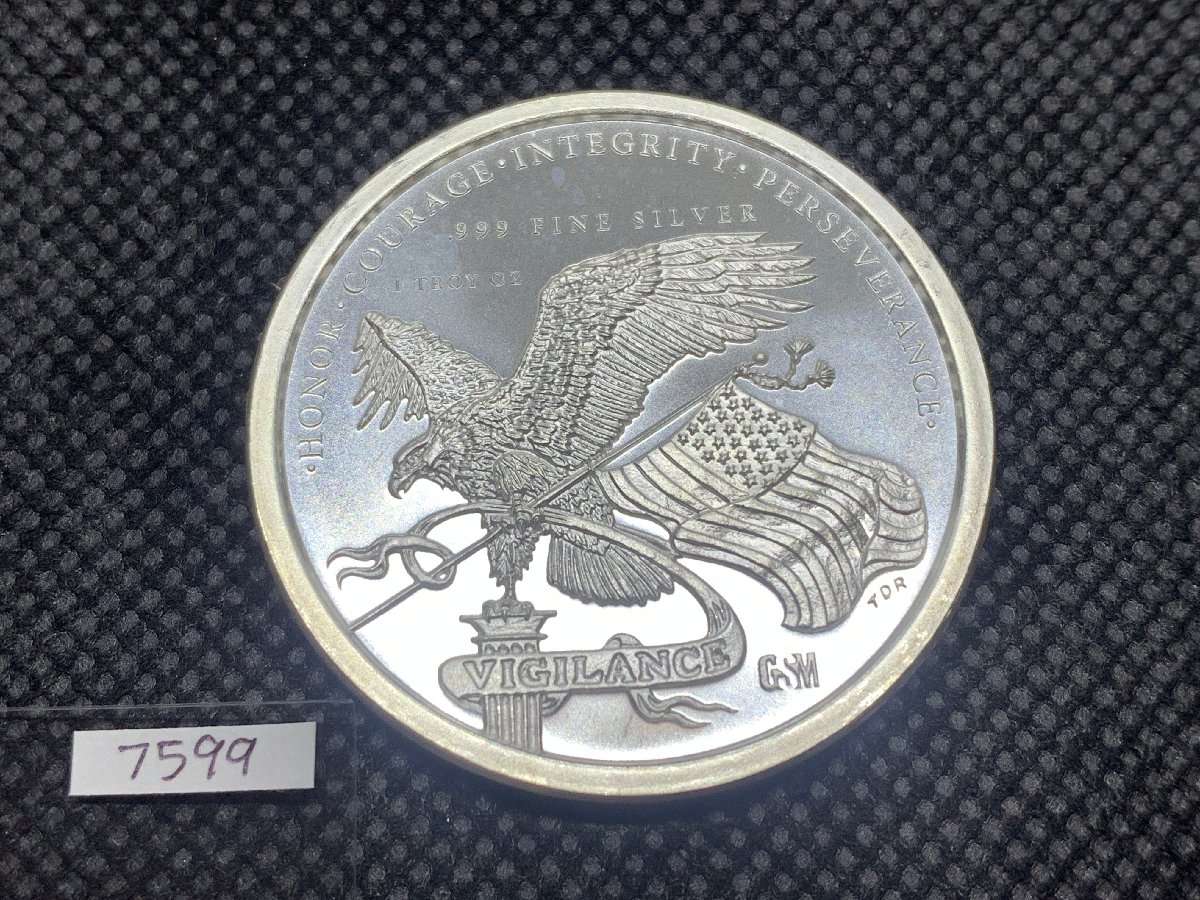 (新品) アメリカ「ドナルド・J・トランプ大統領」純銀 1オンス メダル #7599 - 画像 (2)