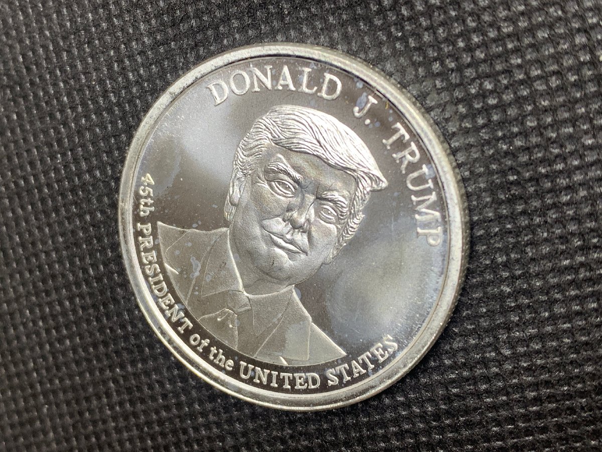 (新品) アメリカ「ドナルド・J・トランプ大統領」純銀 1オンス メダル #7599 - 画像 (3)