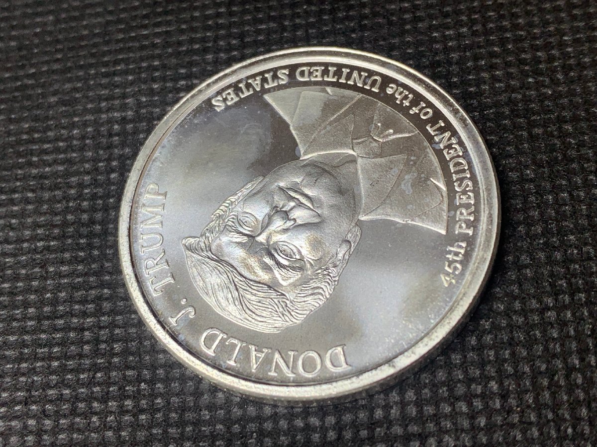(新品) アメリカ「ドナルド・J・トランプ大統領」純銀 1オンス メダル #7599 - 画像 (5)