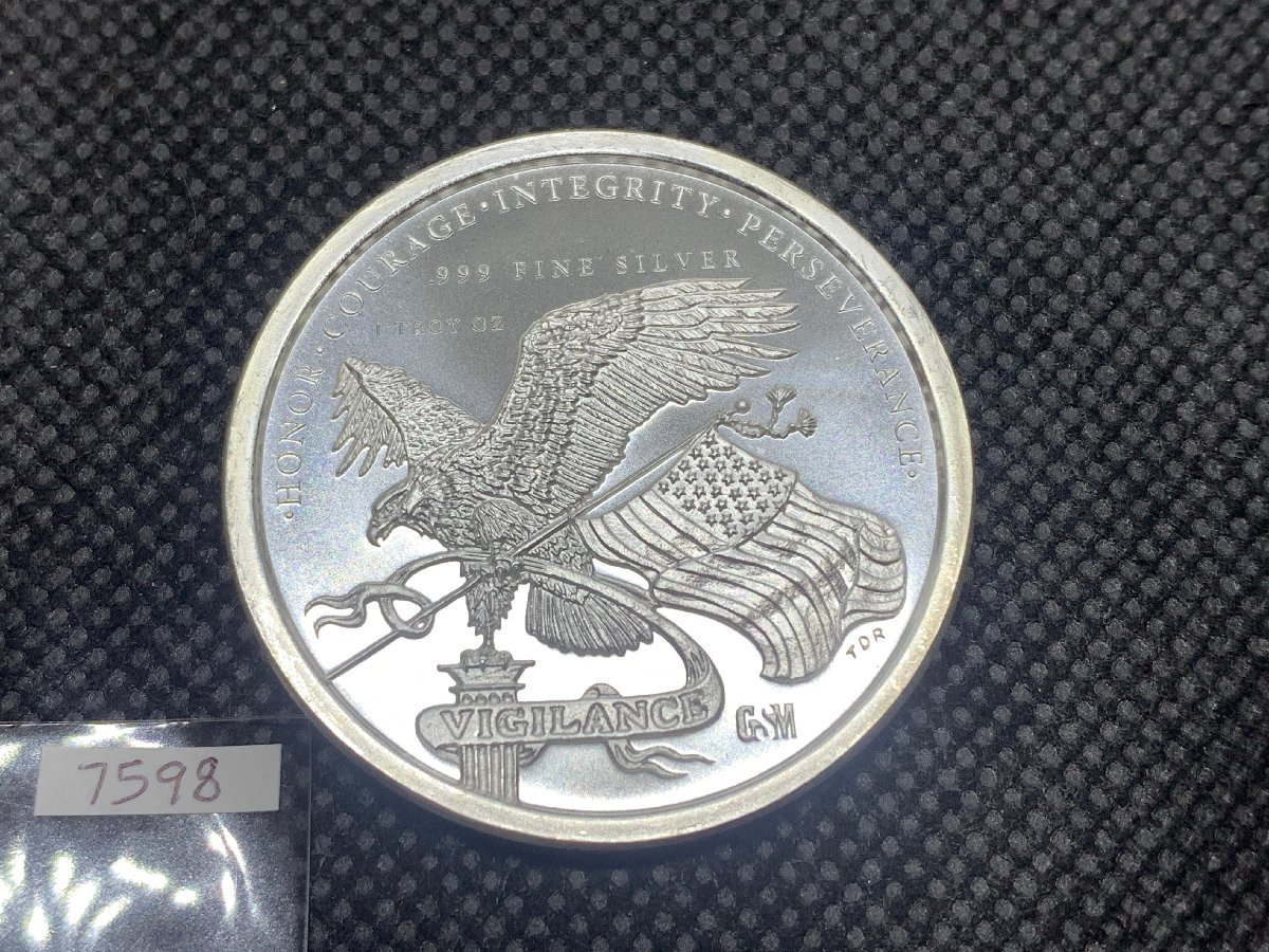 (新品) アメリカ「ドナルド・J・トランプ大統領」純銀 1オンス メダル #7598 - 画像 (2)