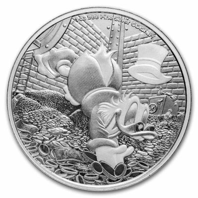 2025年 (新品) ニウエ「ディズニー・スクルージ・マクダック」純銀 1オンス 銀貨