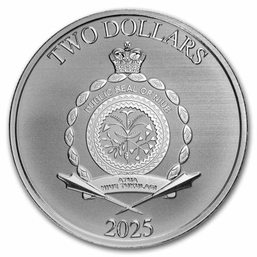 2025 (New) Niue Disney Scrooge McDuck Silver 1 oz Coin - Image 2