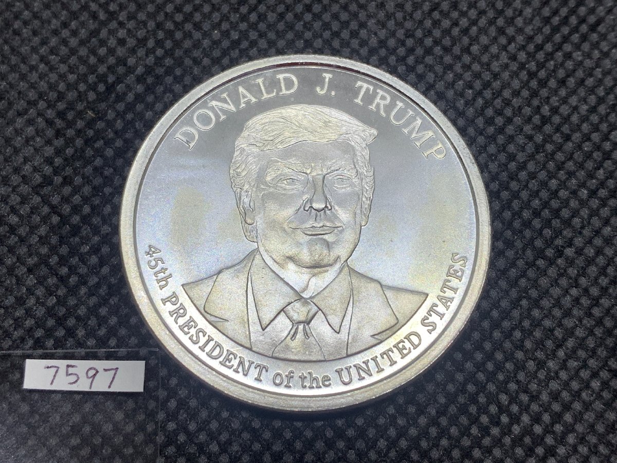 (新品) アメリカ「ドナルド・J・トランプ大統領」純銀 1オンス メダル #7597