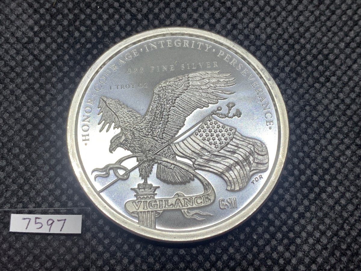 (新品) アメリカ「ドナルド・J・トランプ大統領」純銀 1オンス メダル #7597 - 画像 (2)