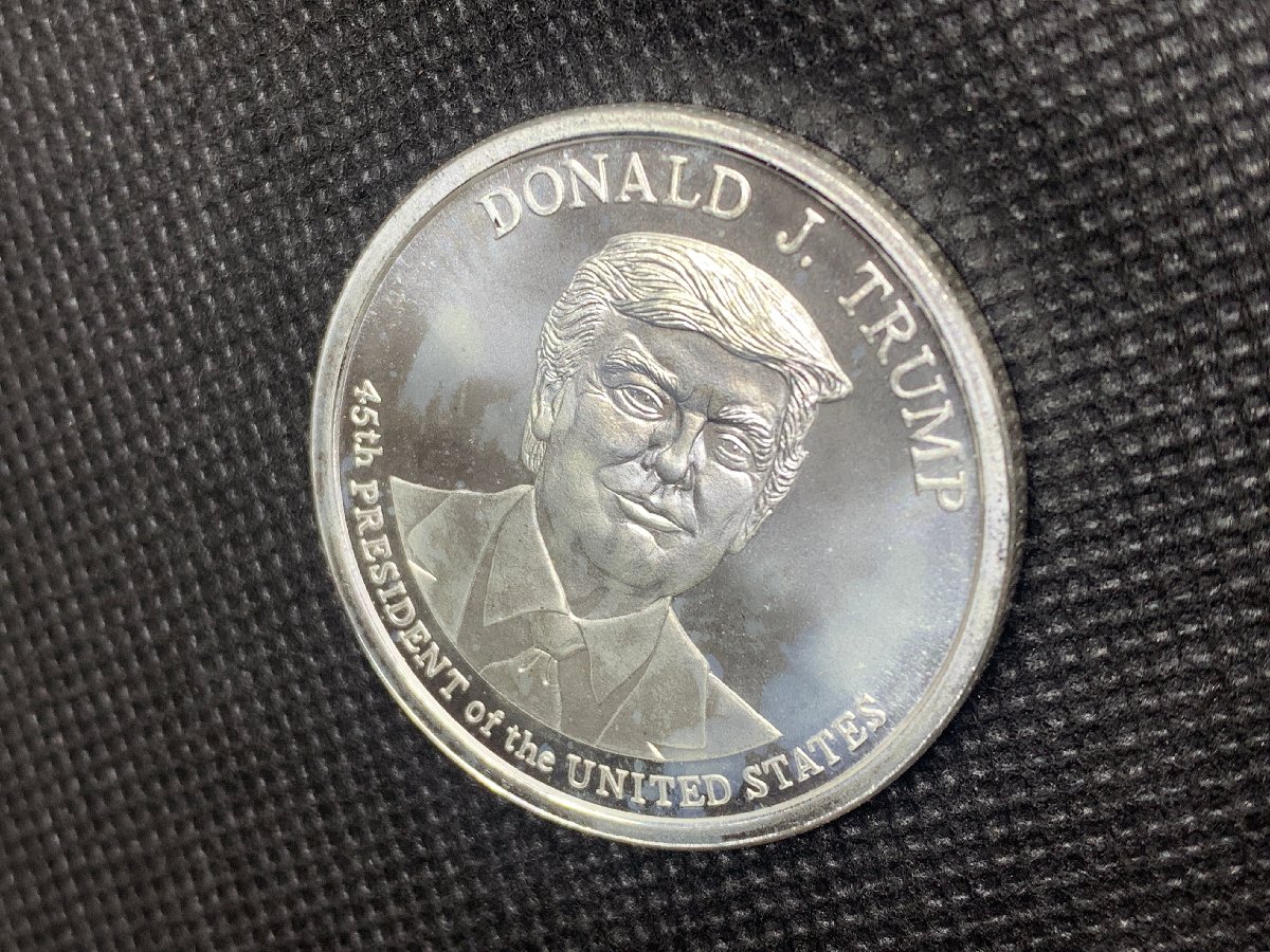 (新品) アメリカ「ドナルド・J・トランプ大統領」純銀 1オンス メダル #7597 - 画像 (3)