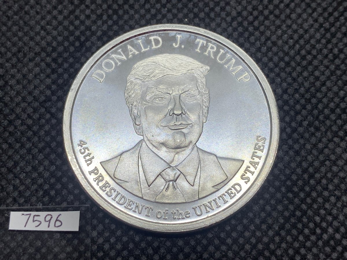 (新品) アメリカ「ドナルド・J・トランプ大統領」純銀 1オンス メダル #7596