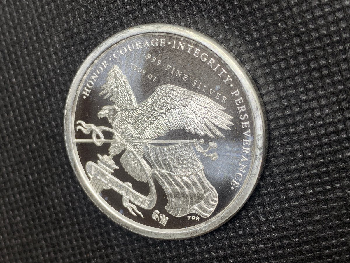 (新品) アメリカ「ドナルド・J・トランプ大統領」純銀 1オンス メダル #7596 - 画像 (4)