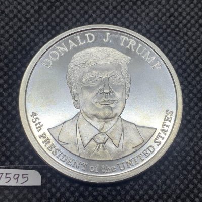 (新品) アメリカ「ドナルド・J・トランプ大統領」純銀 1オンス メダル #7595