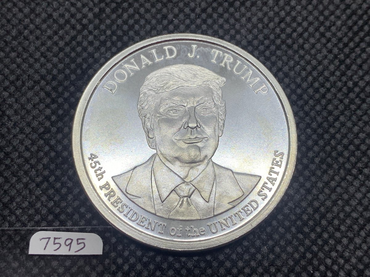 (新品) アメリカ「ドナルド・J・トランプ大統領」純銀 1オンス メダル #7595