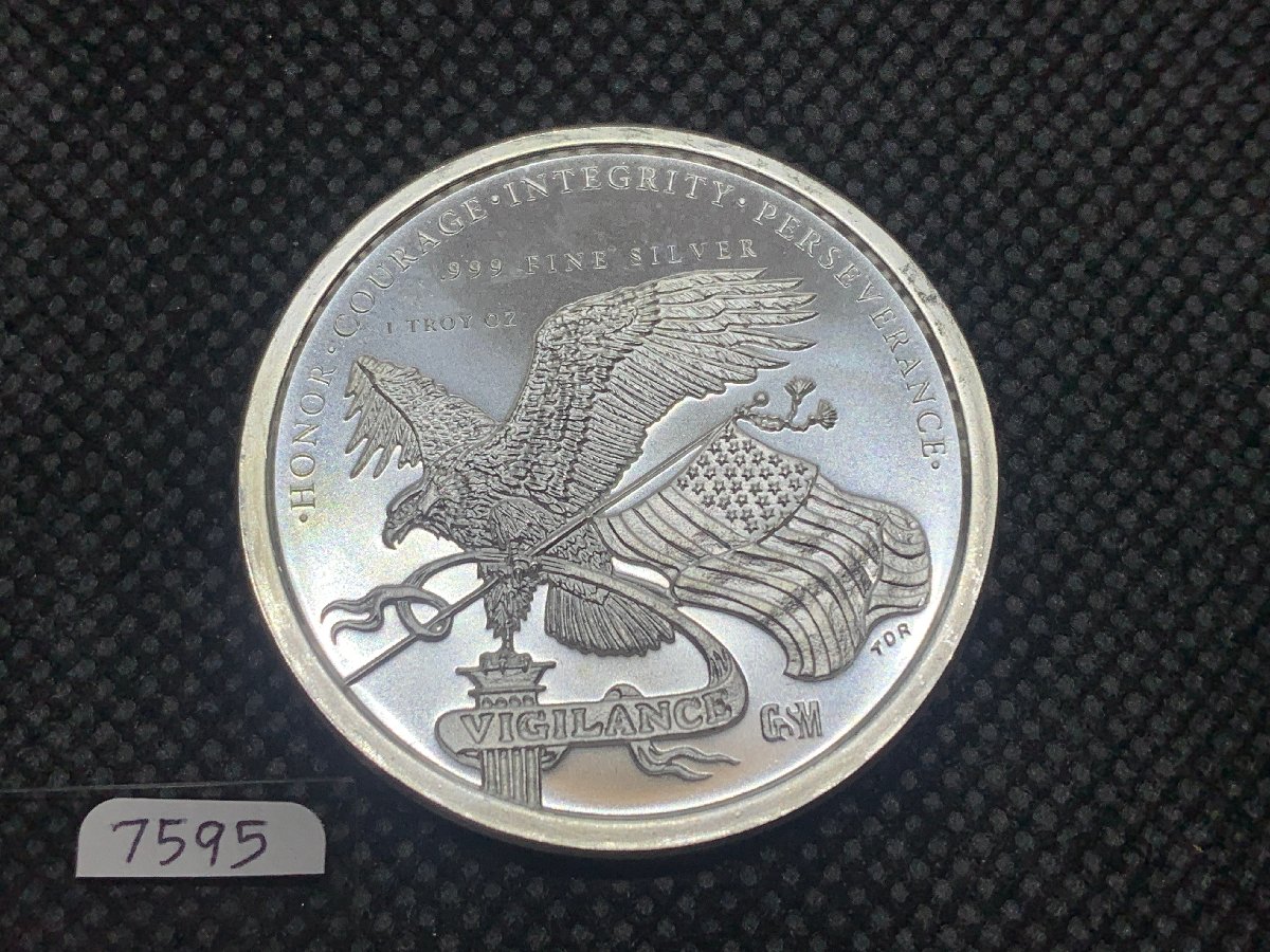 (新品) アメリカ「ドナルド・J・トランプ大統領」純銀 1オンス メダル #7595 - 画像 (2)