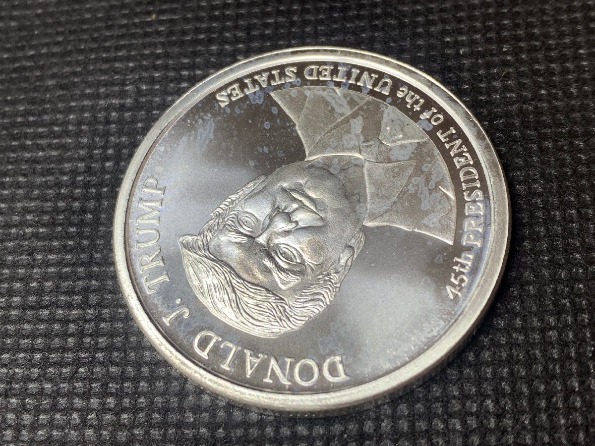 (新品) アメリカ「ドナルド・J・トランプ大統領」純銀 1オンス メダル #7595 - 画像 (5)