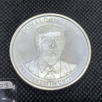 (新品) アメリカ「ドナルド・J・トランプ大統領」純銀 1オンス メダル #7303