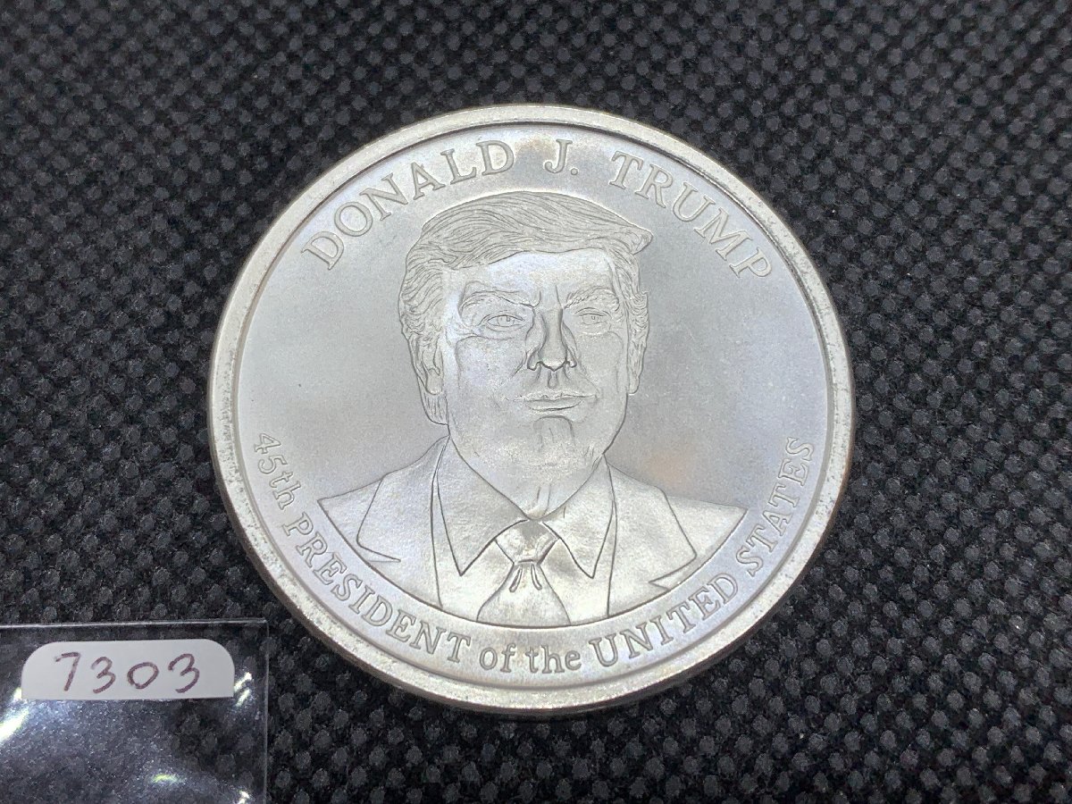 (新品) アメリカ「ドナルド・J・トランプ大統領」純銀 1オンス メダル #7303